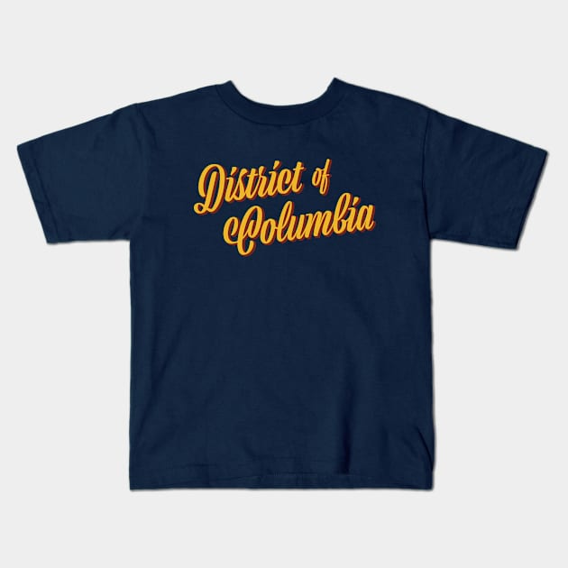 Washington, DC – District of Columbia Kids T-Shirt by MrFranklin